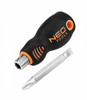 Wkrętak odwracalny płasko-krzyżowy 6.0 mm x PH2, CrV GTX NEO Tools 04-201