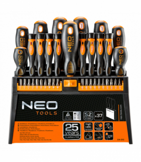 Zestaw wkrętaków i końcówek wkrętakowych, 37 szt. GTX NEO Tools 04-210