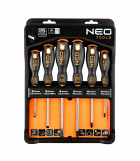 Zestaw wkrętaków, 6 szt. GTX NEO Tools 04-213