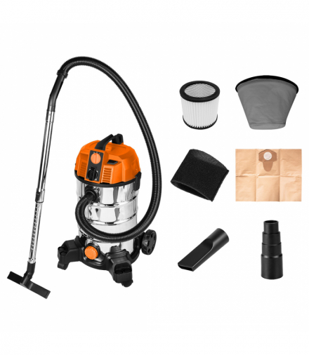 Odkurzacz przemysłowy 1600W, zbiornik 35l GTX NEO Tools 04-739