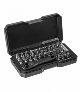 Końcówki wkrętakowe z uchwytem, zestaw 38 szt. GTX NEO Tools 06-105