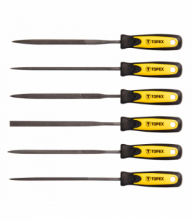 Pilniki iglaki do metalu, zestaw 6 szt. GTX TOPEX 06A010