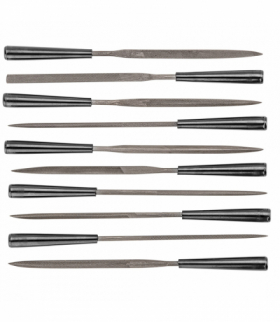 Pilniki iglaki do metalu, zestaw 10 szt. GTX TOPEX 06A015