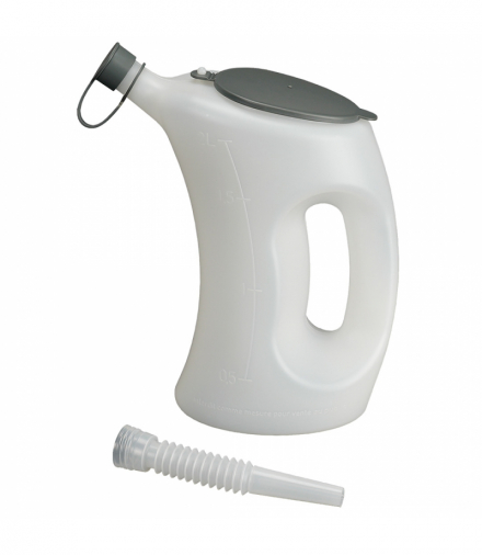 Naczynie pomiarowe z pokrywką-FLA-PE, białe, przezroczyste, 2 l GTX PRESSOL 7622
