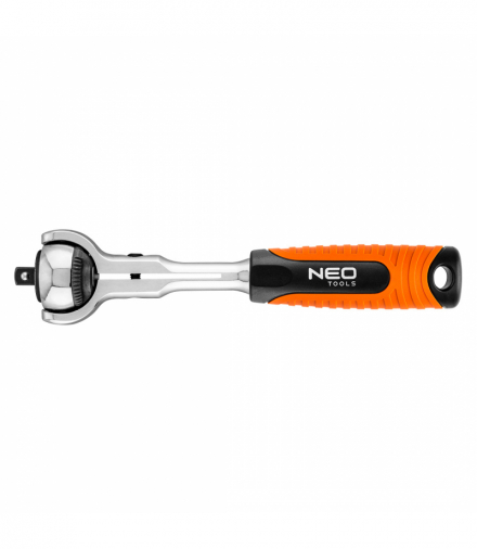 Grzechotka 1/4", 360°, 72T GTX NEO Tools 08-540