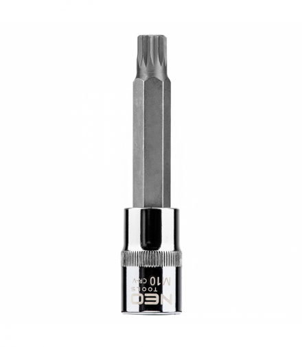 Końcówka Spline na nasadce 1/2", M10 x 100 mm GTX NEO Tools 08-743
