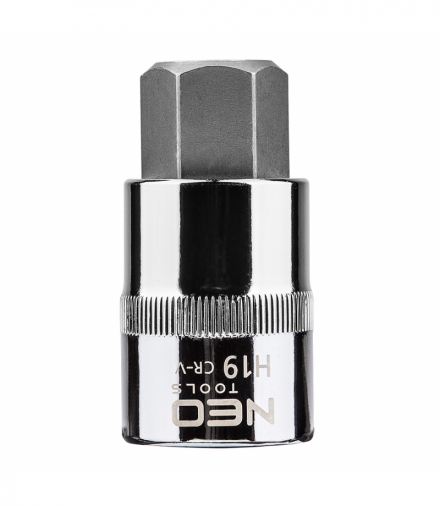 Końcówka sześciokątna na nasadce 1/2", H19 x 55 mm GTX NEO Tools 08-778