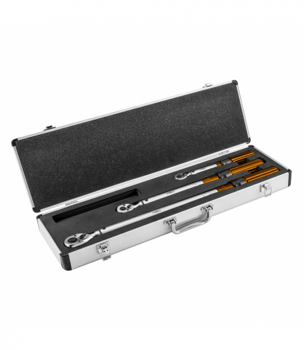 Zestaw kluczy dynamometrycznych dwukierunkowych 1/4", 3/8", 1/2" 3 szt. GTX NEO Tools 08-845