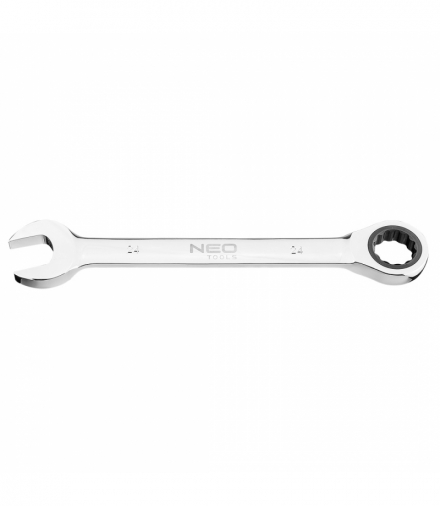 Klucz płasko-oczkowy z grzechotką, 24 mm GTX NEO Tools 09-043