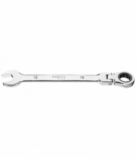 Klucz płasko-oczkowy z przegubem i grzechotką 19 x 250 mm GTX NEO Tools 09-061
