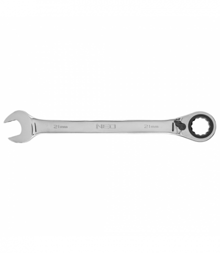 Klucz płasko-oczkowy z grzechotką i przełącznikiem 21 mm GTX NEO Tools 09-333