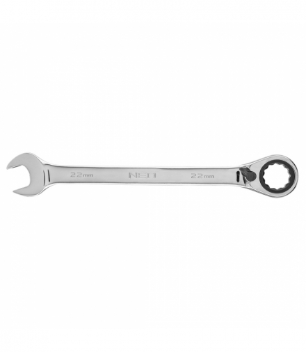 Klucz płasko-oczkowy z grzechotką i przełącznikiem 22 mm GTX NEO Tools 09-334