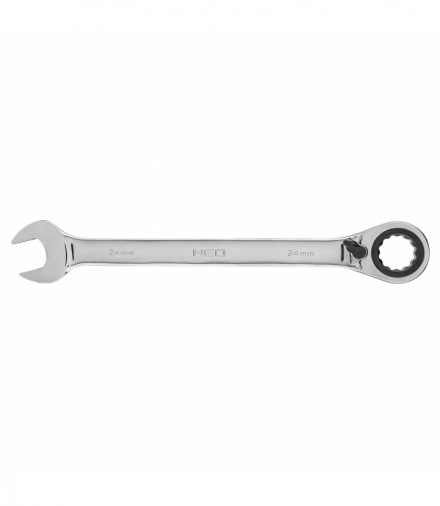 Klucz płasko-oczkowy z grzechotką i przełącznikiem 24 mm GTX NEO Tools 09-336