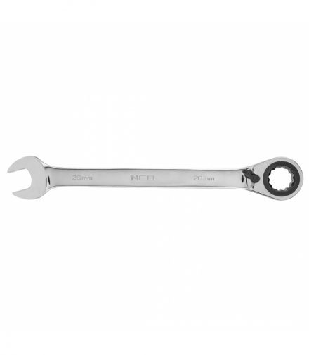 Klucz płasko-oczkowy z grzechotką i przełącznikiem 28 mm GTX NEO Tools 09-340