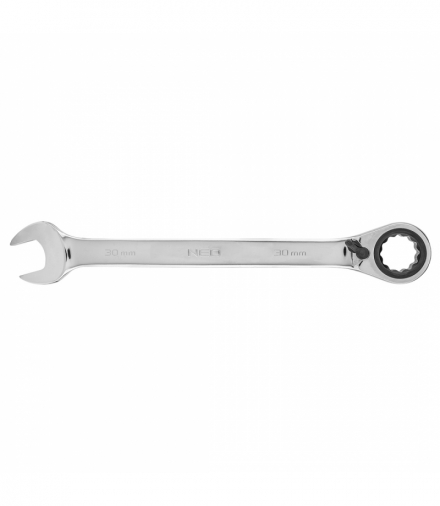 Klucz płasko-oczkowy z grzechotką i przełącznikiem 30 mm GTX NEO Tools 09-341