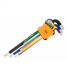 Klucze sześciokątne 1.5-10 mm, zestaw 9 szt. GTX NEO Tools 09-512