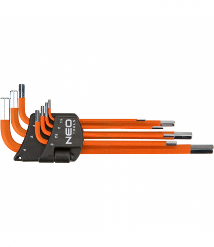 Klucze sześciokątne 1.5-6 mm, zestaw 7 szt. GTX NEO Tools 09-517