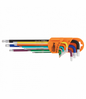 Klucze Torx T10-50, zestaw 9 szt., kolorowe GTX NEO Tools 09-518