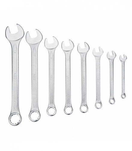 Klucze płasko-oczkowe 6-19 mm, zestaw 8 szt. GTX NEO Tools 09-751