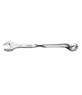 Klucz płasko-oczkowy skręcony 90°, 15mm GTX NEO Tools 09-783