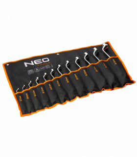 Klucze oczkowe odgięte 6-32 mm, zestaw 12 szt. GTX NEO Tools 09-952