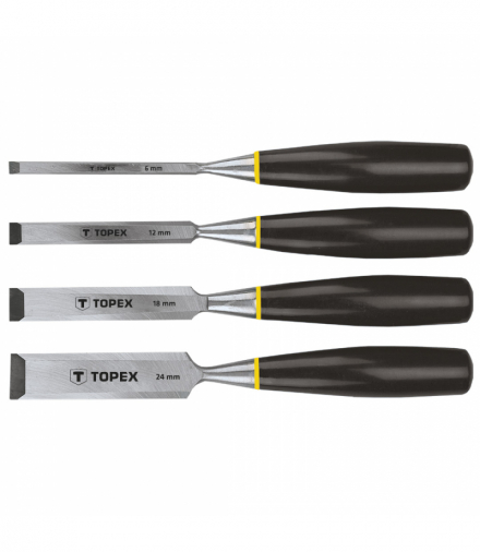 Dłuta 6-24 mm, zestaw 4 szt. GTX TOPEX 09A310