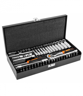 Klucze nasadowe 1/4", zestaw 63 szt. GTX NEO Tools 10-008