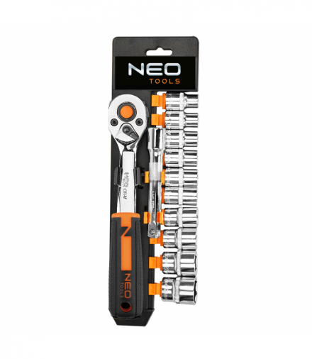 Klucze nasadowe 3/8", zestaw 12 szt. GTX NEO Tools 10-020