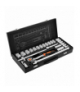 Klucze nasadowe 1/2" , zestaw 25 szt., CrV GTX NEO Tools 10-036
