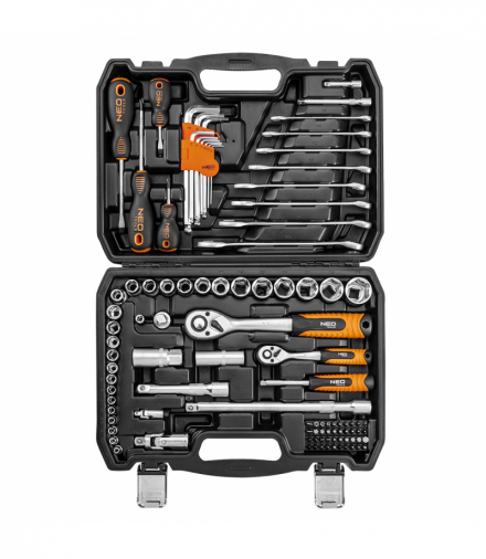 Zestaw kluczy 100 elementów 1/2", 1/4" GTX NEO Tools 10-206