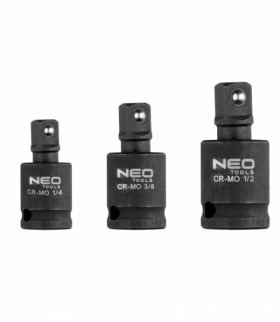 Zestaw przegubów udarowych 3 szt., 1/4", 3/8", 1/2" GTX NEO Tools 10-256