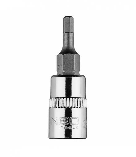 Końcówka sześciokątna H3 na nasadce 1/4", krótka, 37 mm GTX NEO Tools 10-310