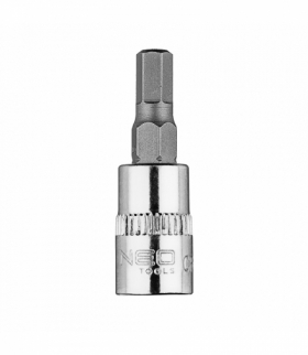 Końcówka sześciokątna H5 na nasadce 1/4", krótka, 37 mm GTX NEO Tools 10-312