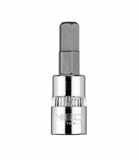 Końcówka sześciokątna H6 na nasadce 1/4", krótka, 37 mm GTX NEO Tools 10-313
