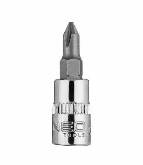 Końcówka wkrętakowa PH1 na nasadce 1/4", krótka, 37 mm GTX NEO Tools 10-316
