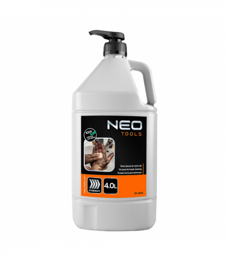 Żelowa, specjalna, pasta do mycia rąk, do usuwania trudnych i bardzo trudnych zabrudzeń - butelka 4 GTX NEO Tools 10-404