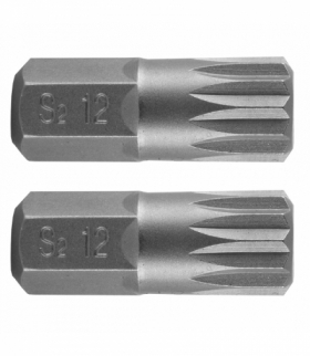 Końcówka Spline M12 x 30 mm, S2 x 2 szt. GTX NEO Tools 10-904