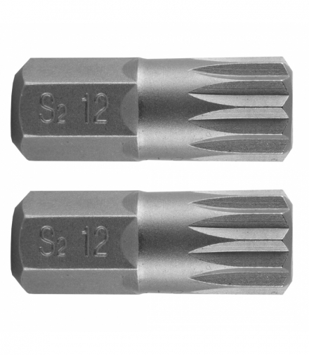 Końcówka Spline M12 x 30 mm, S2 x 2 szt. GTX NEO Tools 10-904