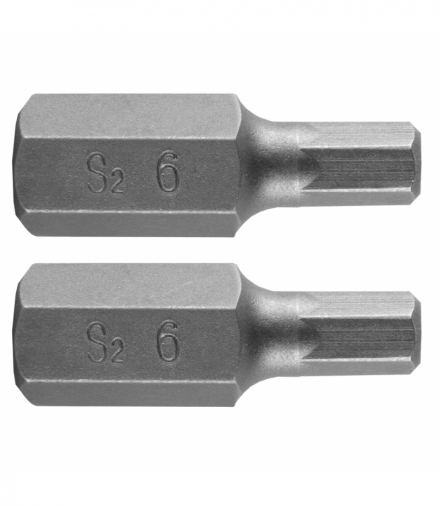 Końcówka HEX 6 x 30 mm, S2 x 2 szt. GTX NEO Tools 10-972