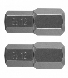 Końcówka HEX 12 x 30 mm, S2 x 2 szt. GTX NEO Tools 10-978