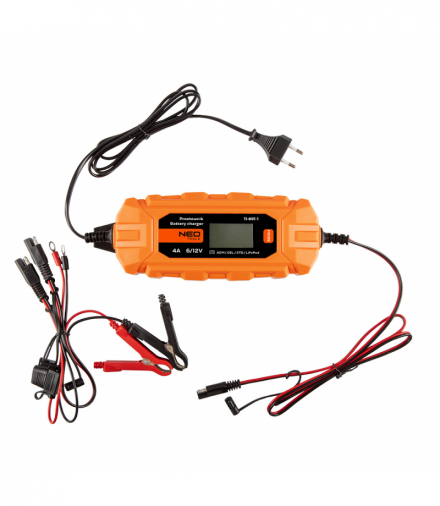 Prostownik automatyczny 4A/70W, 3-120Ah, do akumulatorów kwasowych / AGM / GEL GTX NEO Tools 11-891-1