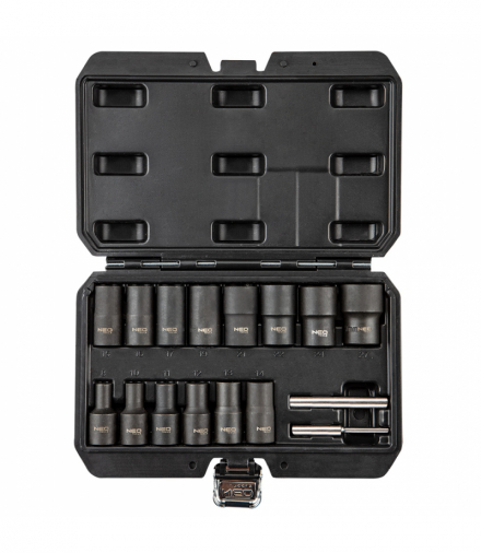 Nasadki 1/2", do uszkodzonych nakrętek - zestaw 16 szt. GTX NEO Tools 11-920