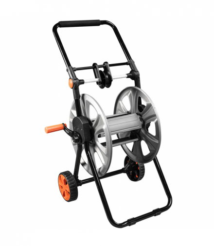 Wózek na wąż ogrodowy, metalowy, do 60 m węża 1/2", z prowadnicą węża GTX NEO Tools 15-792