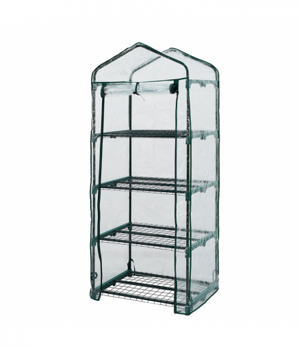 Szklarnia 69 x 49 x 160 cm, folia PVC, metalowa konstrukcja GTX NEO Tools 15-901