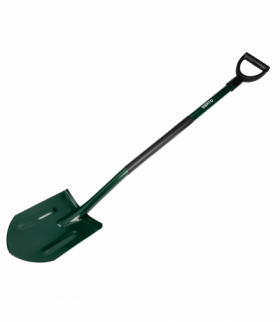 Szpadel ostry, metalowy trzonek, plastikowy uchwyt GTX VERTO 15G010-1