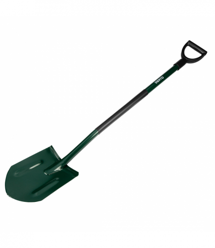 Szpadel ostry, metalowy trzonek, plastikowy uchwyt GTX VERTO 15G010-1