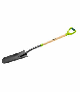 Szpadel do sadzonek, drewniany trzonek, plastikowy uchwyt GTX VERTO 15G014