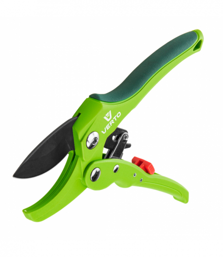 Sekator ogrodowy kowadełkowy z grzechotką, średnica cięcia 20 mm GTX VERTO 15G205