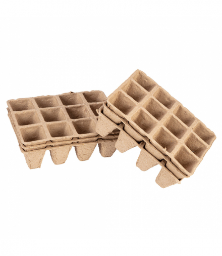 Rozsadniki torfowe małe (3x4 otwory) 16 x 12 x 4.5 cm, 5 sztuk GTX VERTO 15G465