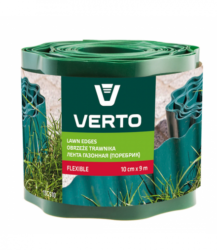 Obrzeże do trawników 10 cm x 9 m, zielone GTX VERTO 15G510